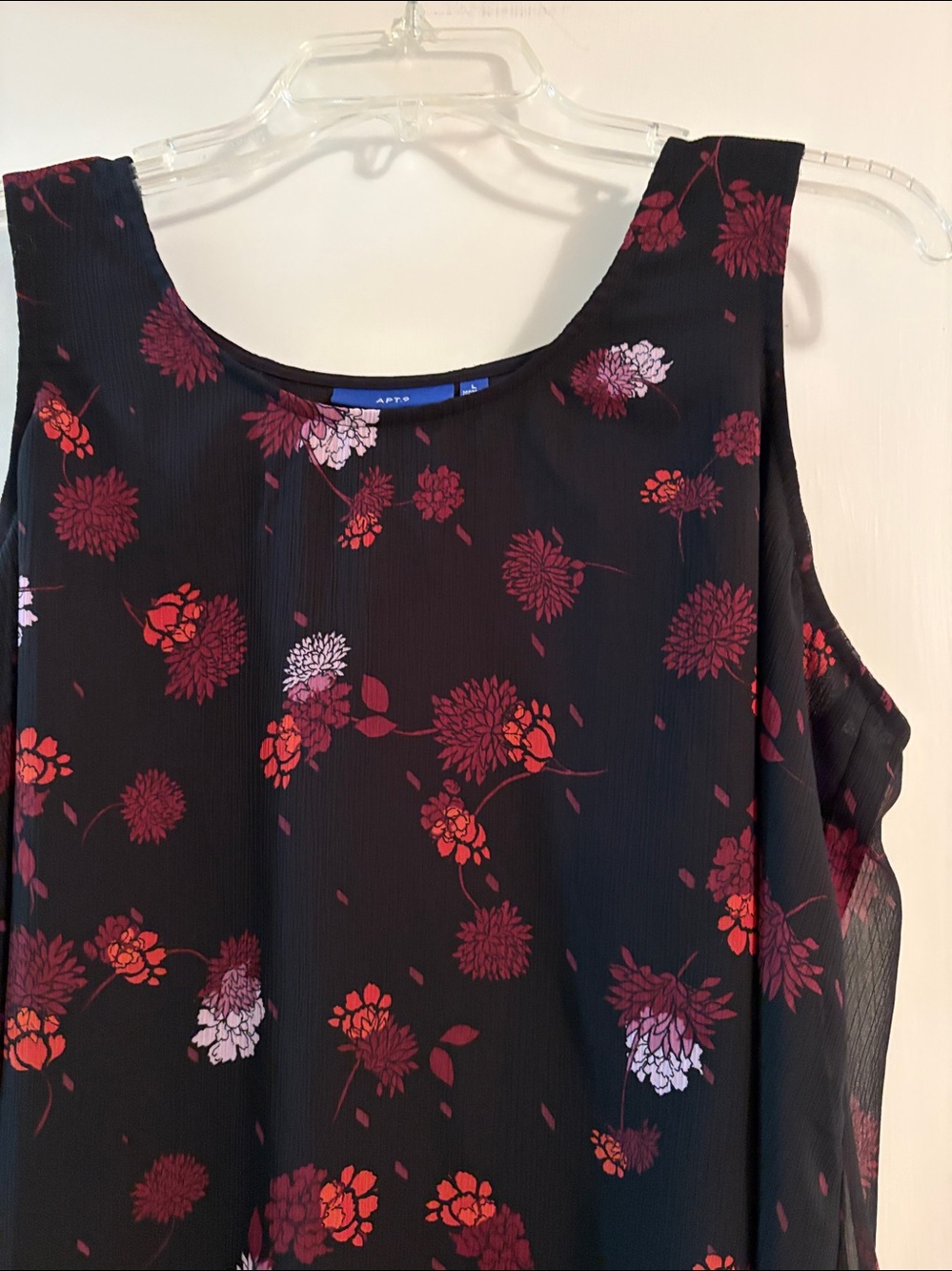 🍂 Black Sleeveless  Chiffon Camisole ✔️〰️